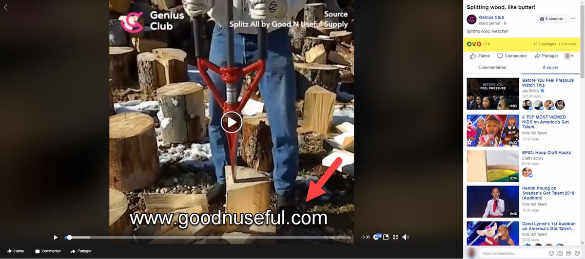 SPLITZ-ALL : outil fendeur de buches ! SPLITTING WOOD LIKE BUTTER