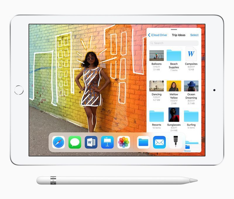 Touch ID, une caméra HD FaceTime Apple Ipad Education sytlet tablette puce A10 Fusion d'Apple version LTE