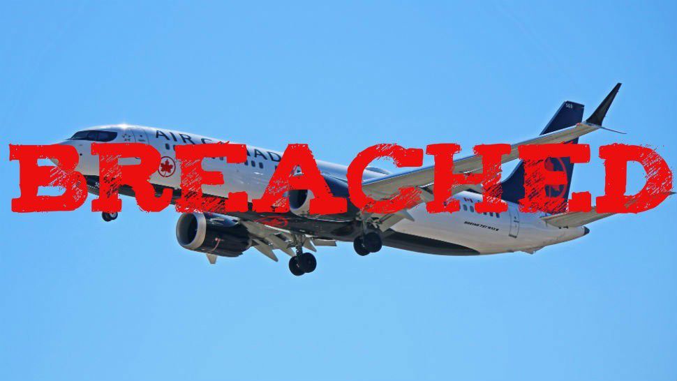 air canada security breach, mot de passe compagnie arérienne airline company