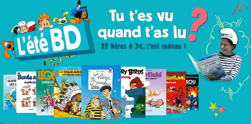 Cet été, la BD c'est cadeau, 20 livres à 3 euros - Ressources pour la  jeunesse