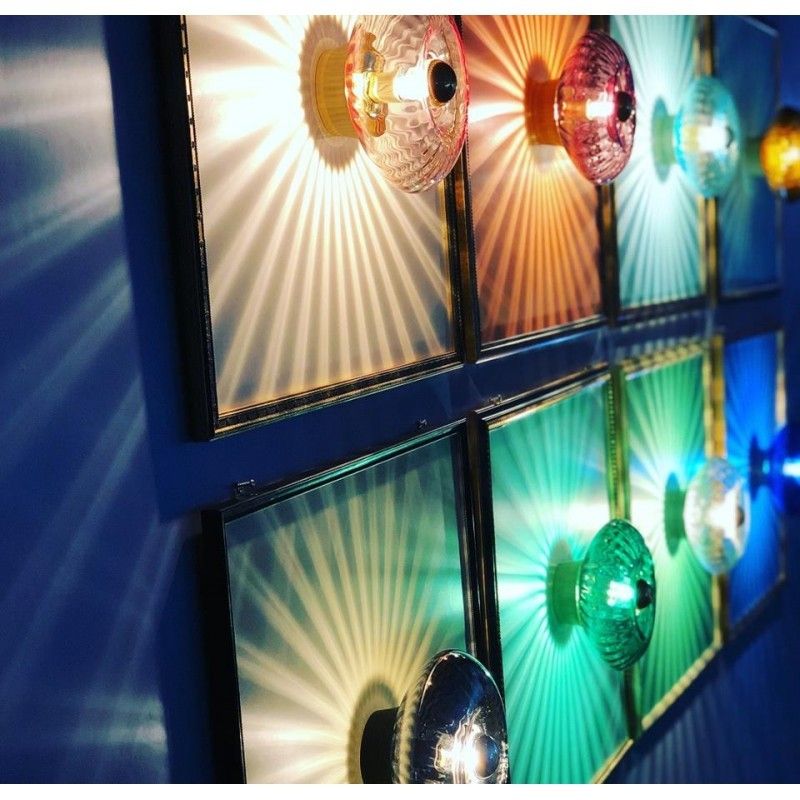 Applique Grace d'Elements Lighting en vente sur www.ComptoirElecEtDesign.com . Applique en verre