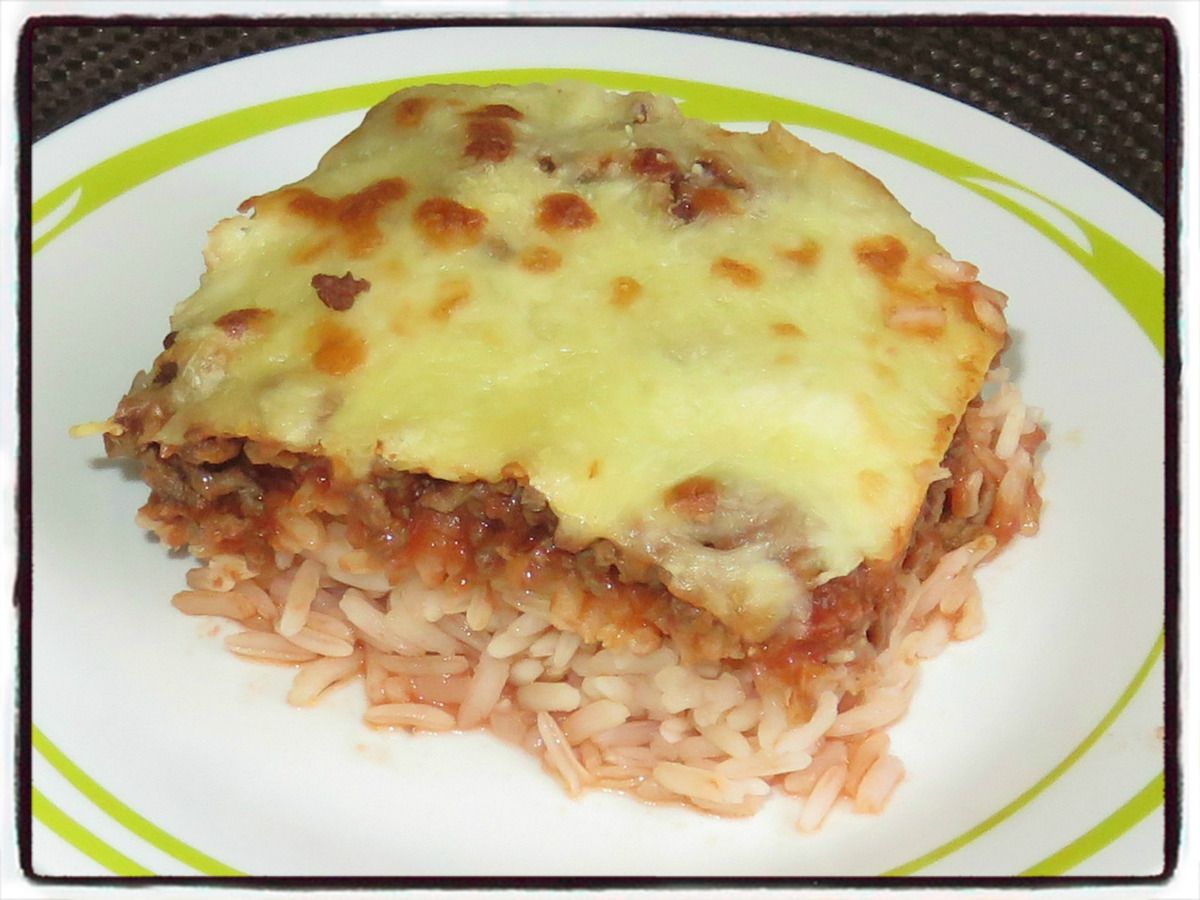 Gratin de riz à la bolognaise - Recettes faciles - Les gâteaux de Stéph