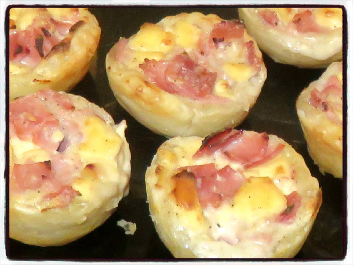 Tartelettes bacon vache qui rit