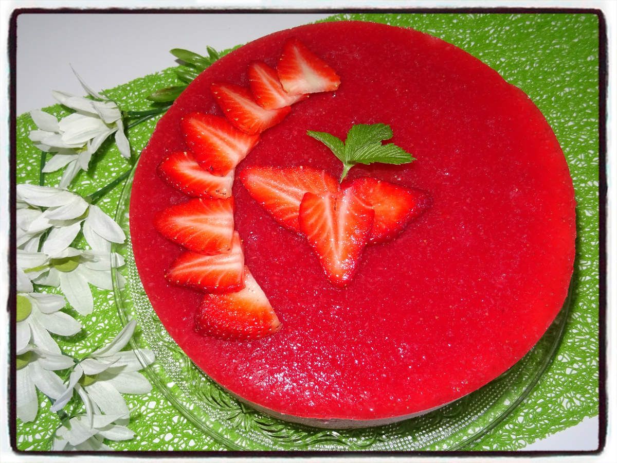 Bavarois à la fraise