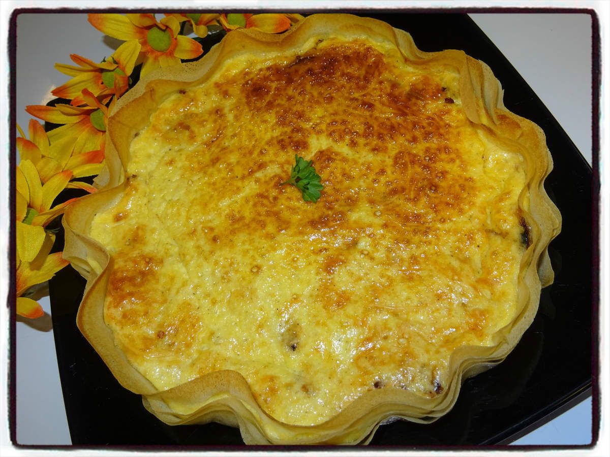 Quiche croustillante aux lardons