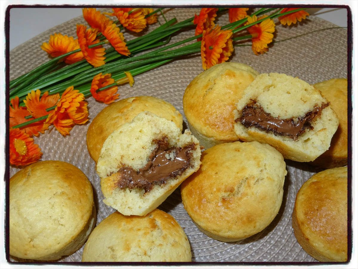 Muffins Fourres Au Nutella Sans œuf Recettes Faciles Les