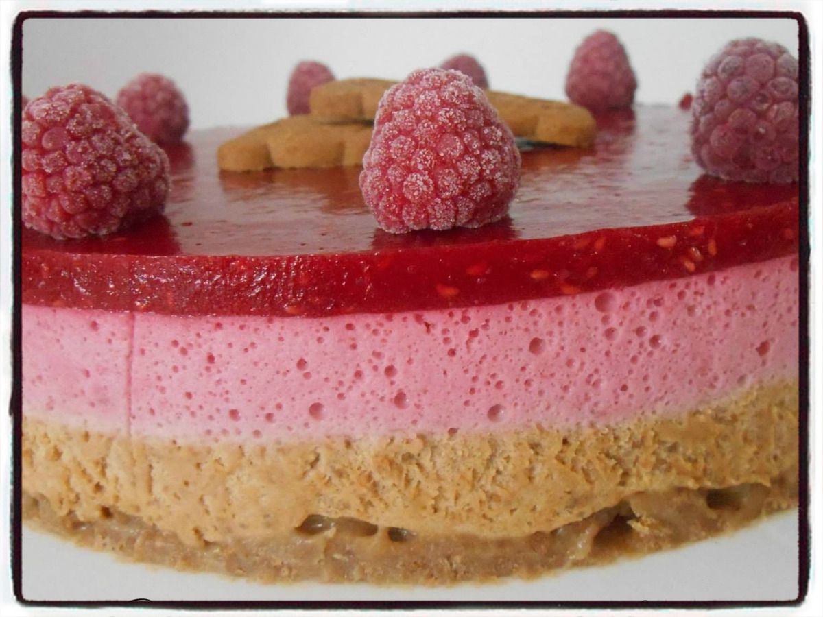 Bavarois à la framboise et aux spéculoos - Recettes faciles - Les gâteaux  de Stéph