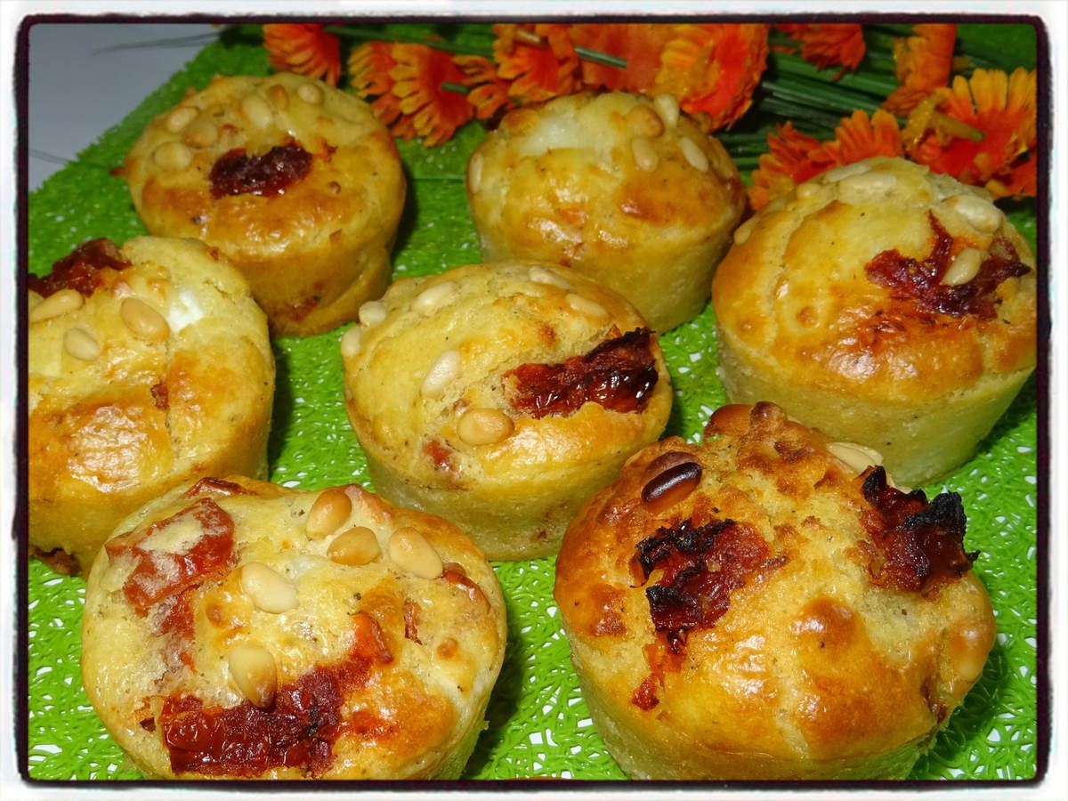 Muffins tomates séchées chèvre