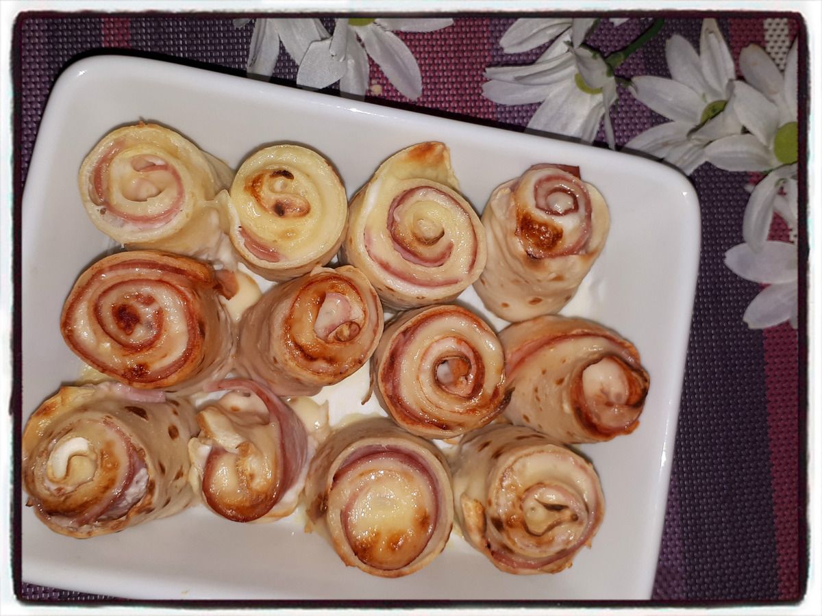 Gâteau de crêpes façon pizza