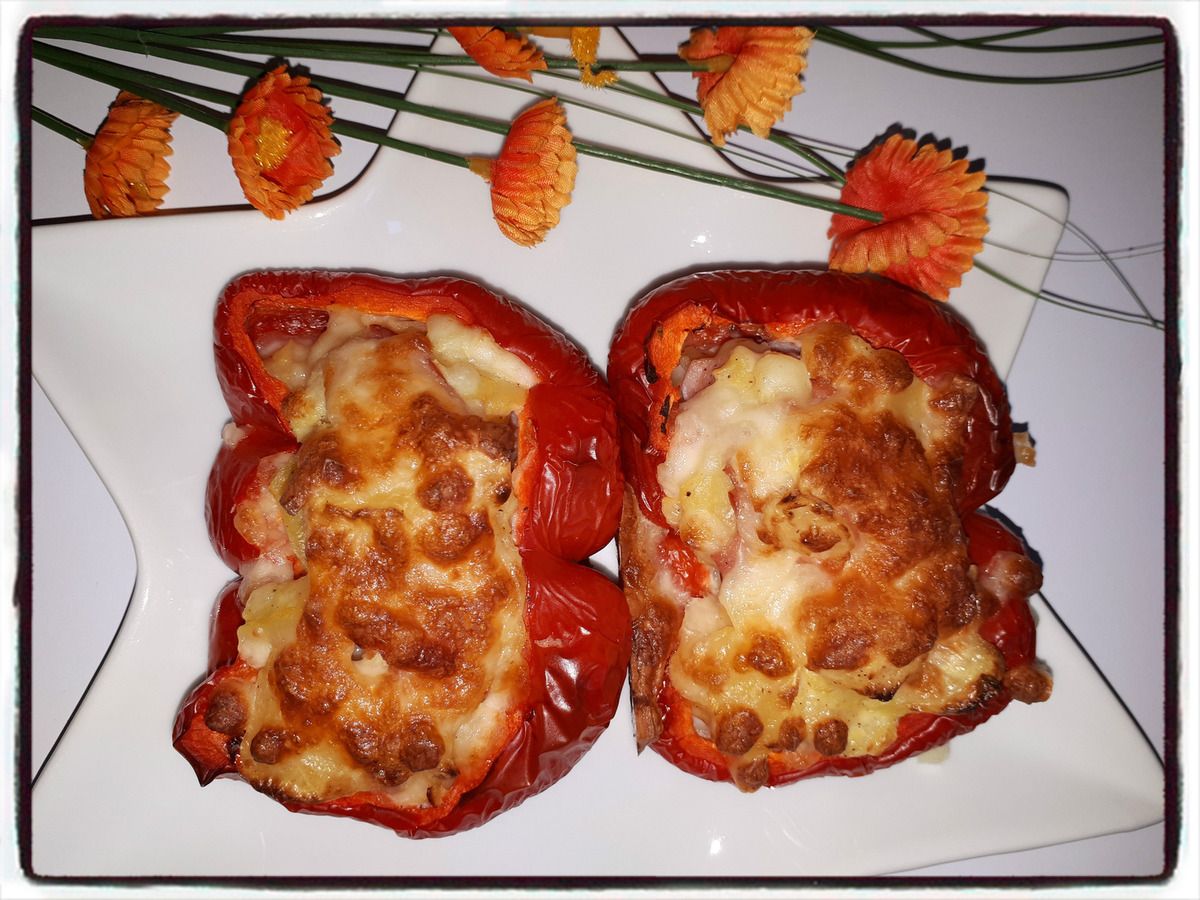 Poivrons farcis aux pommes de terre