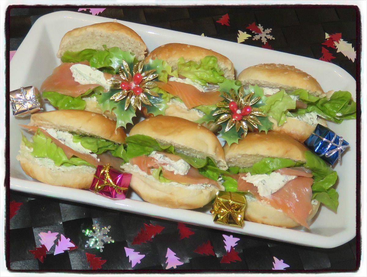 minis burger saumon boursin