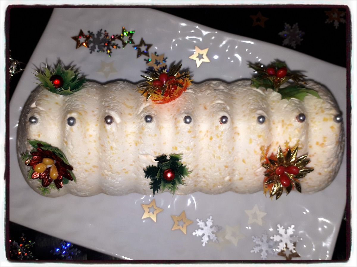 bûche à la pêche