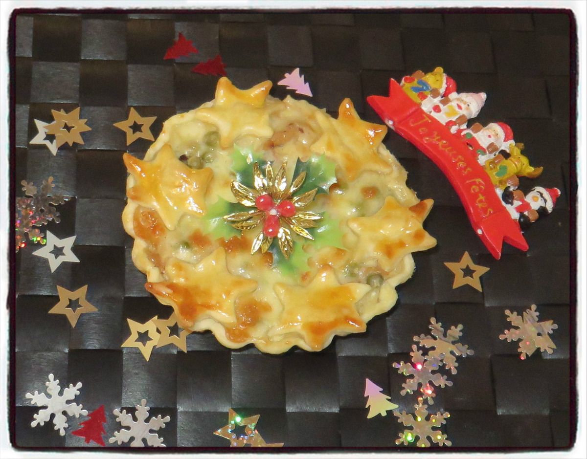 Tartelettes poulet petits pois