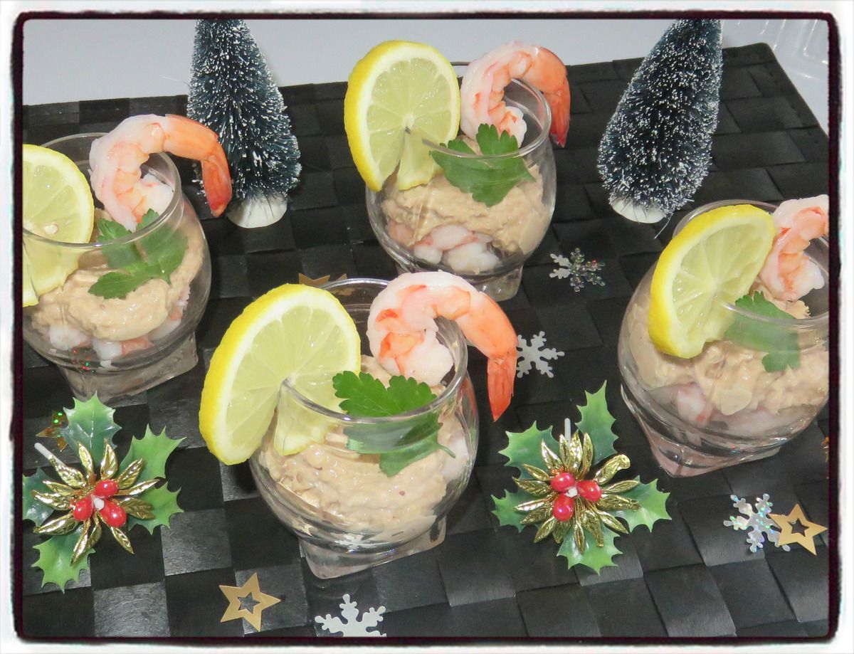 Verrines thon crevettes Recettes faciles Les gâteaux de Stéph