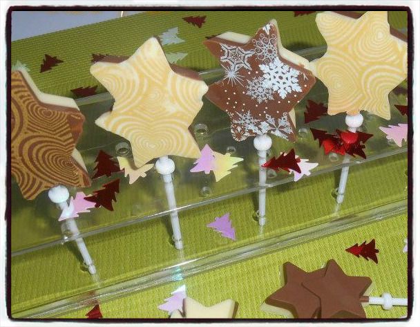 sucettes chocolat