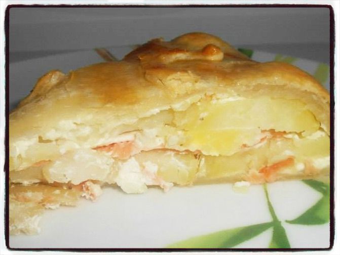 tourte saumon boursin