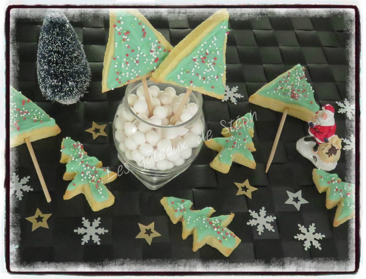 sablés de Noël au chocolat blanc