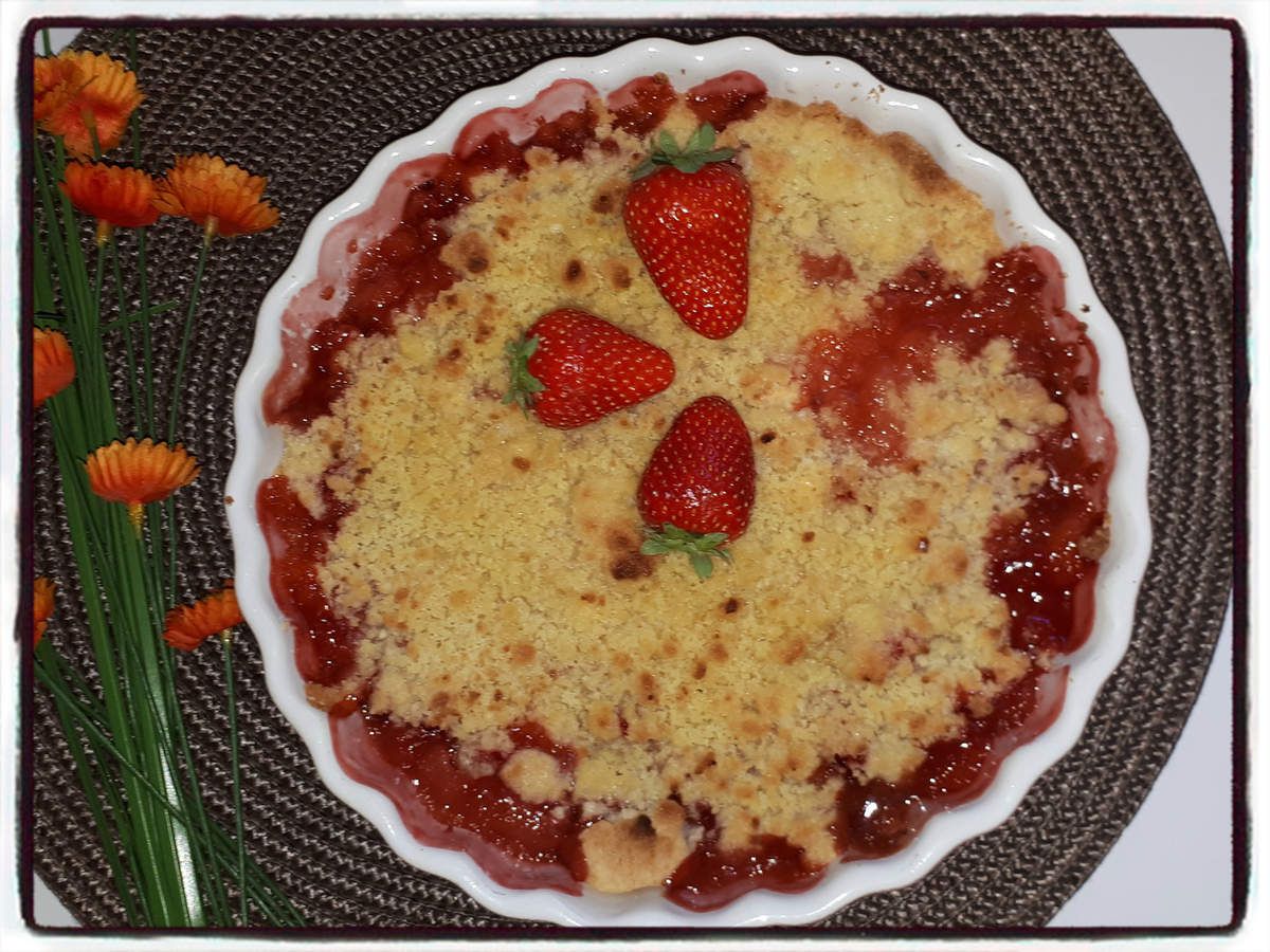 crumble fraise