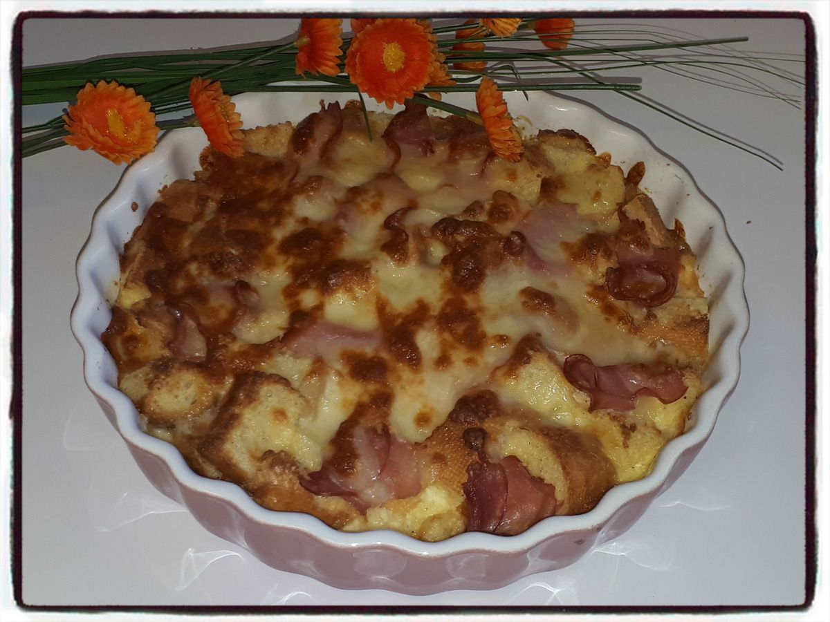 Gratin De Pain Perdu Au Bacon Recettes Faciles Les Gateaux De