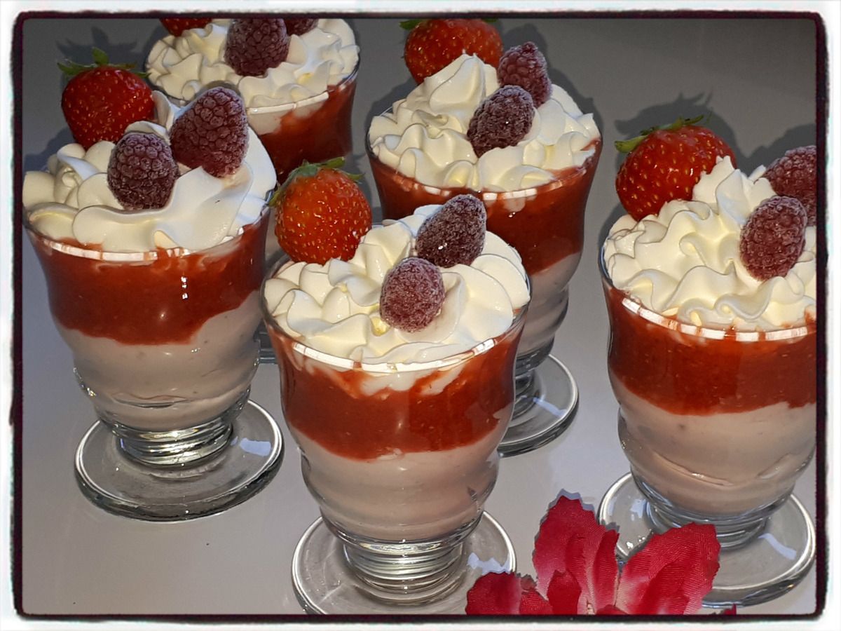 mousse liégeoise aux fruits rouges