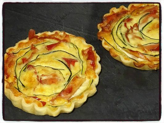 quiche courgette jambon de pays