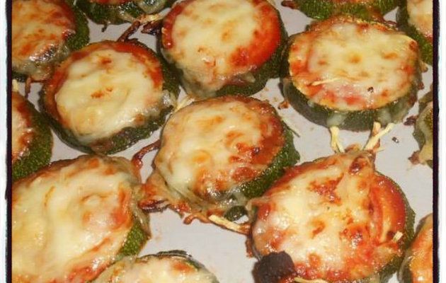 toasts de courgette façon pizza