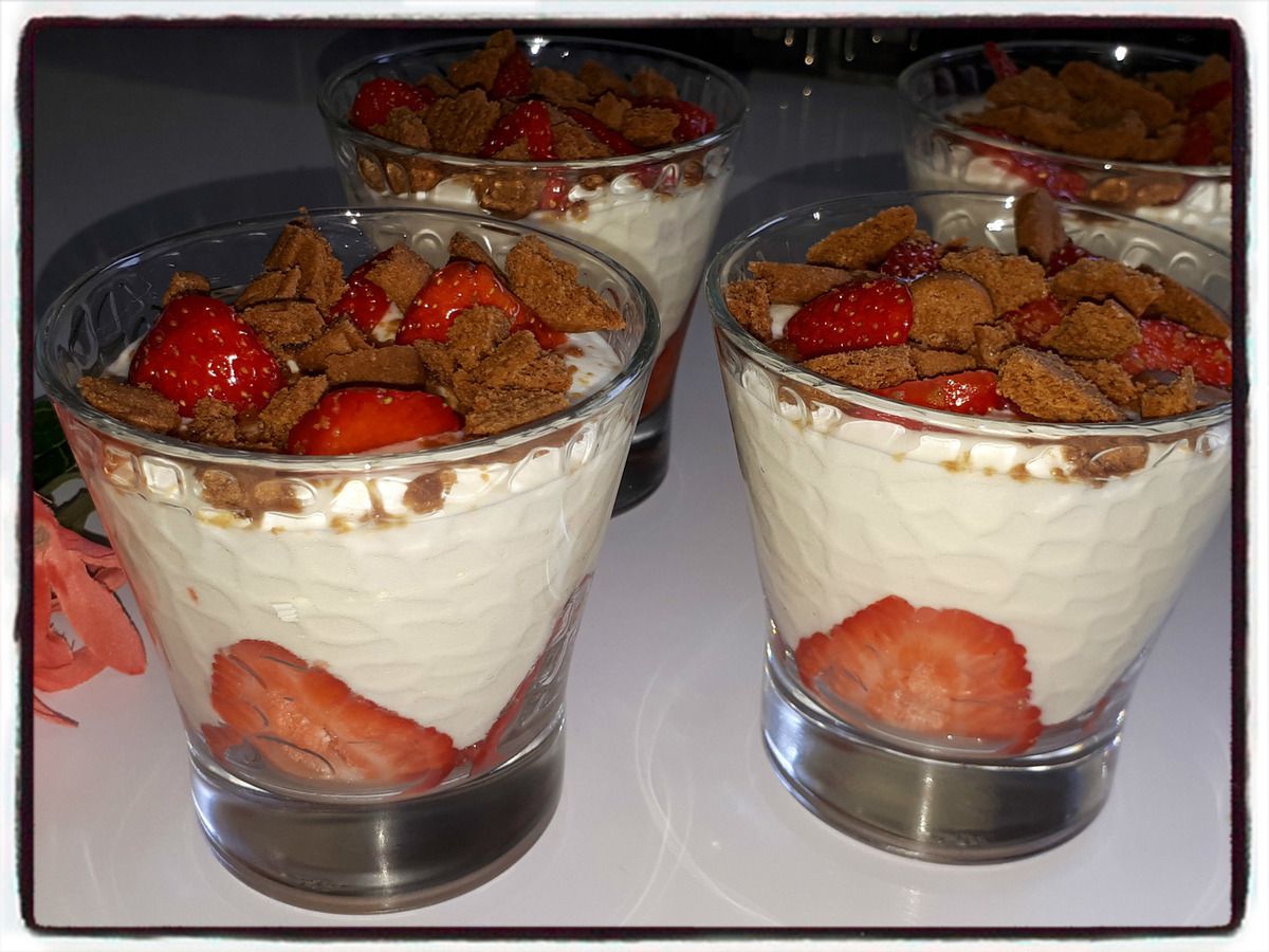 verrine fraise fromage blanc