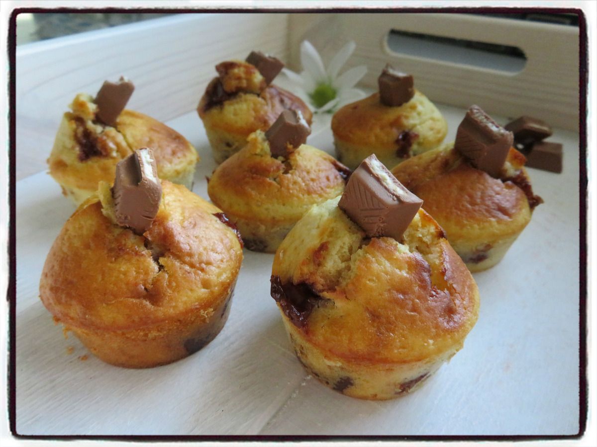 Muffins au kinder Recettes faciles Les gâteaux de Stéph