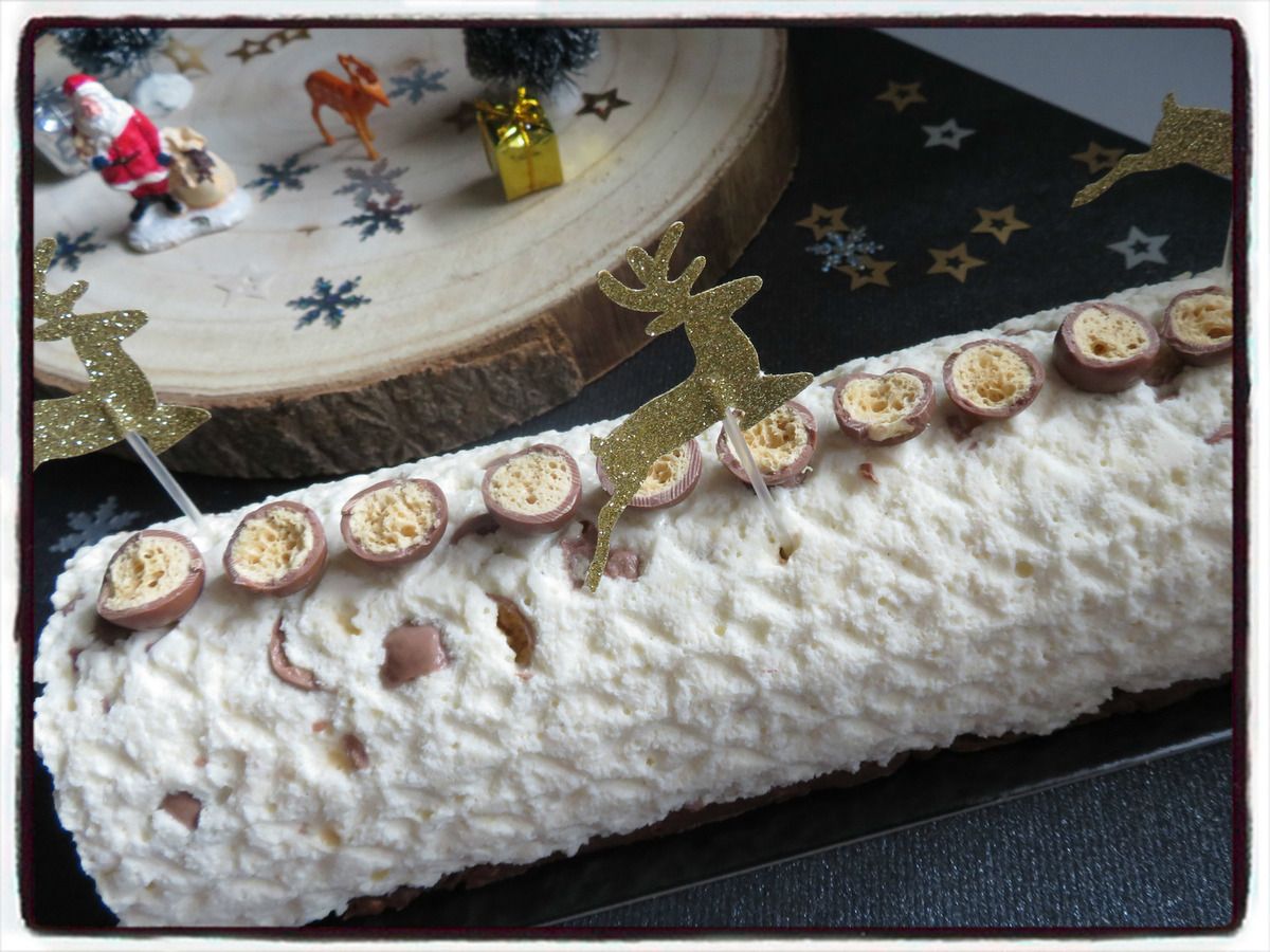 bûche vanille maltesers