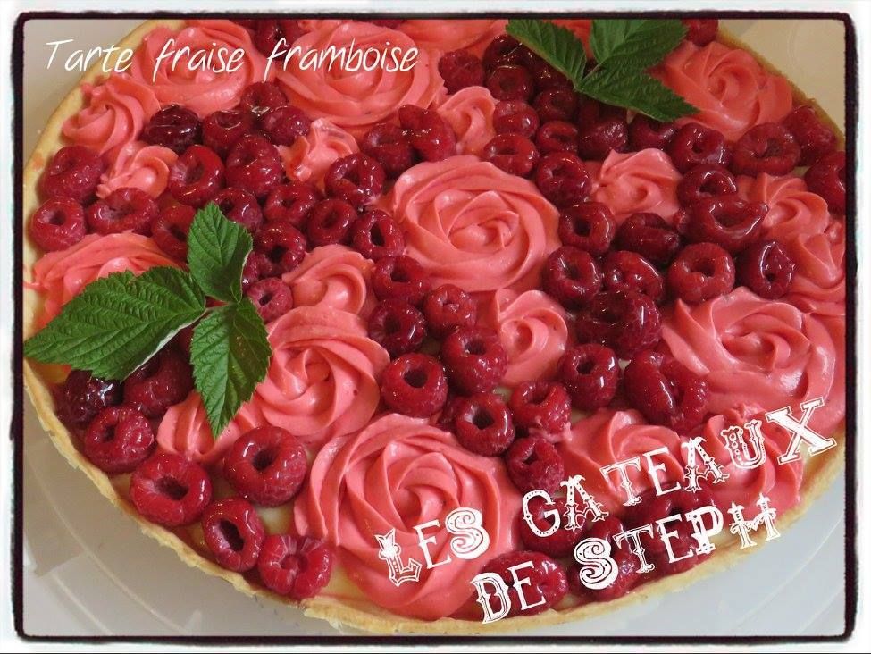 tarte fraise framboise