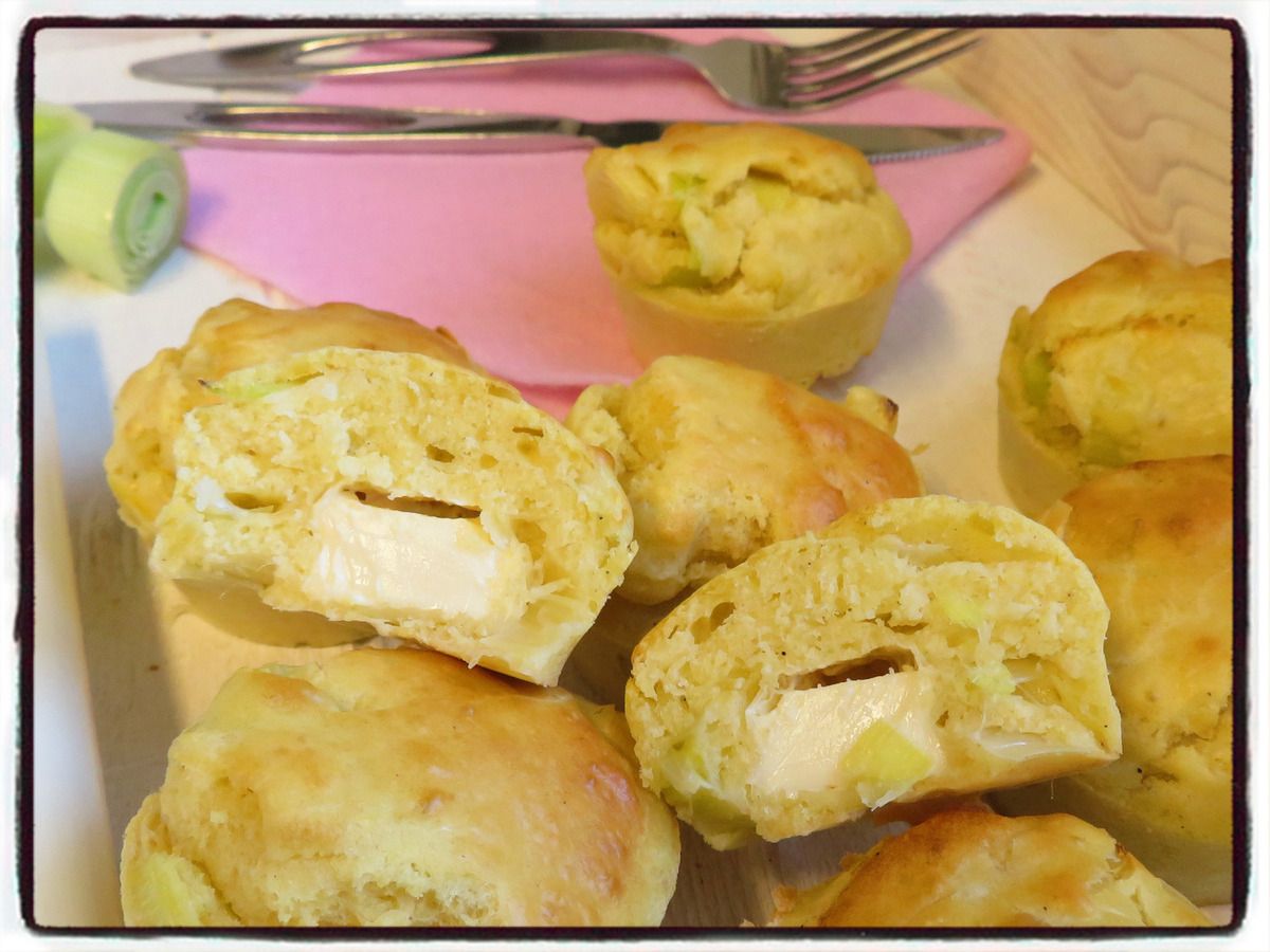 Muffins Aux Poireaux Et A La Vache Qui Rit Recettes Faciles