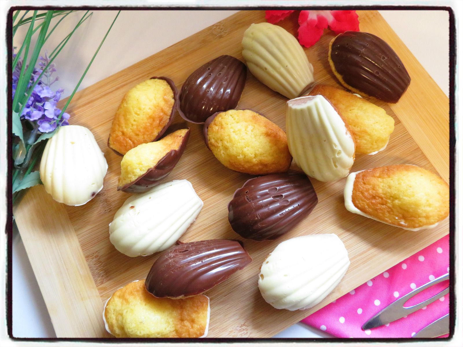 Recette de Madeleines coque chocolat - laurafoodfamily.fr