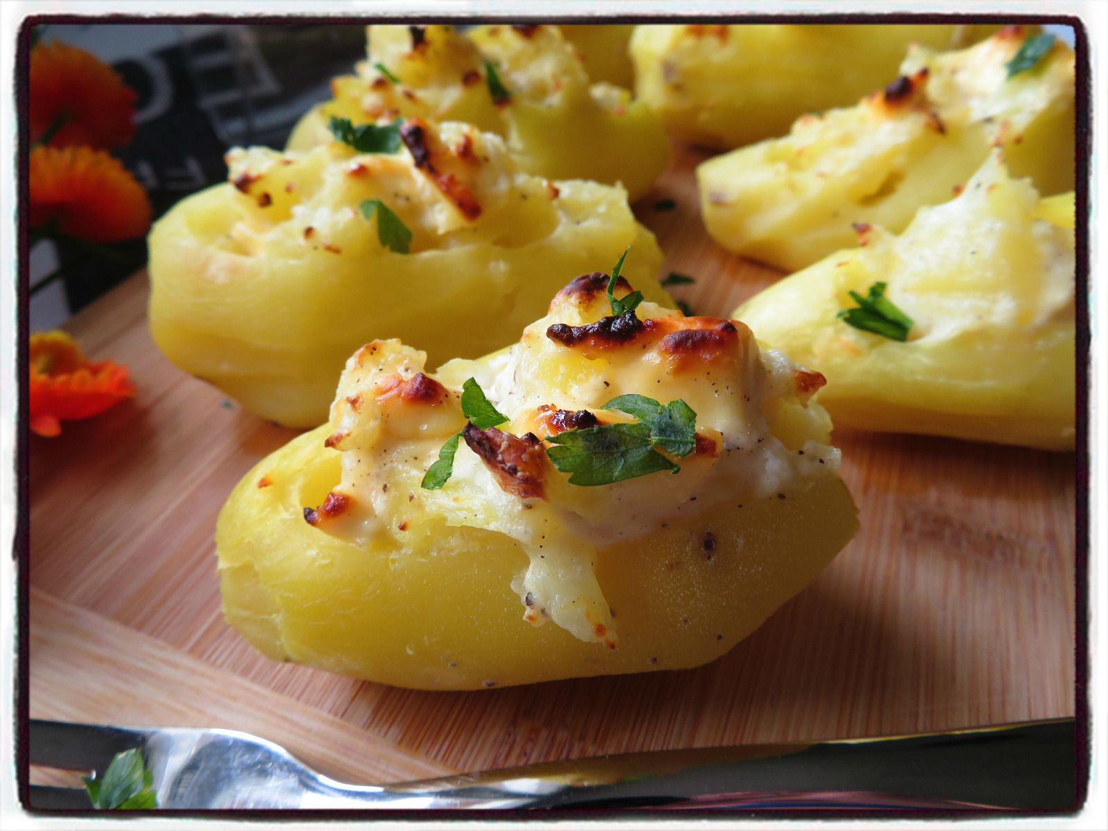 Pommes De Terre Farcies A La Vache Qui Rit Recettes Faciles Les Gateaux De Steph
