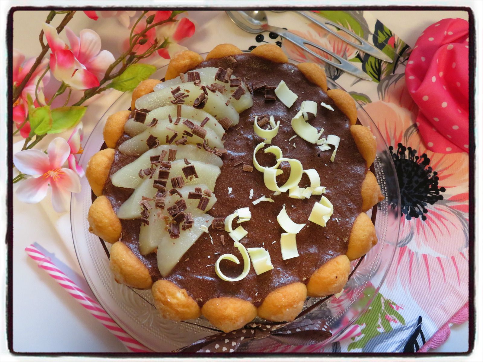 charlotte poire chocolat