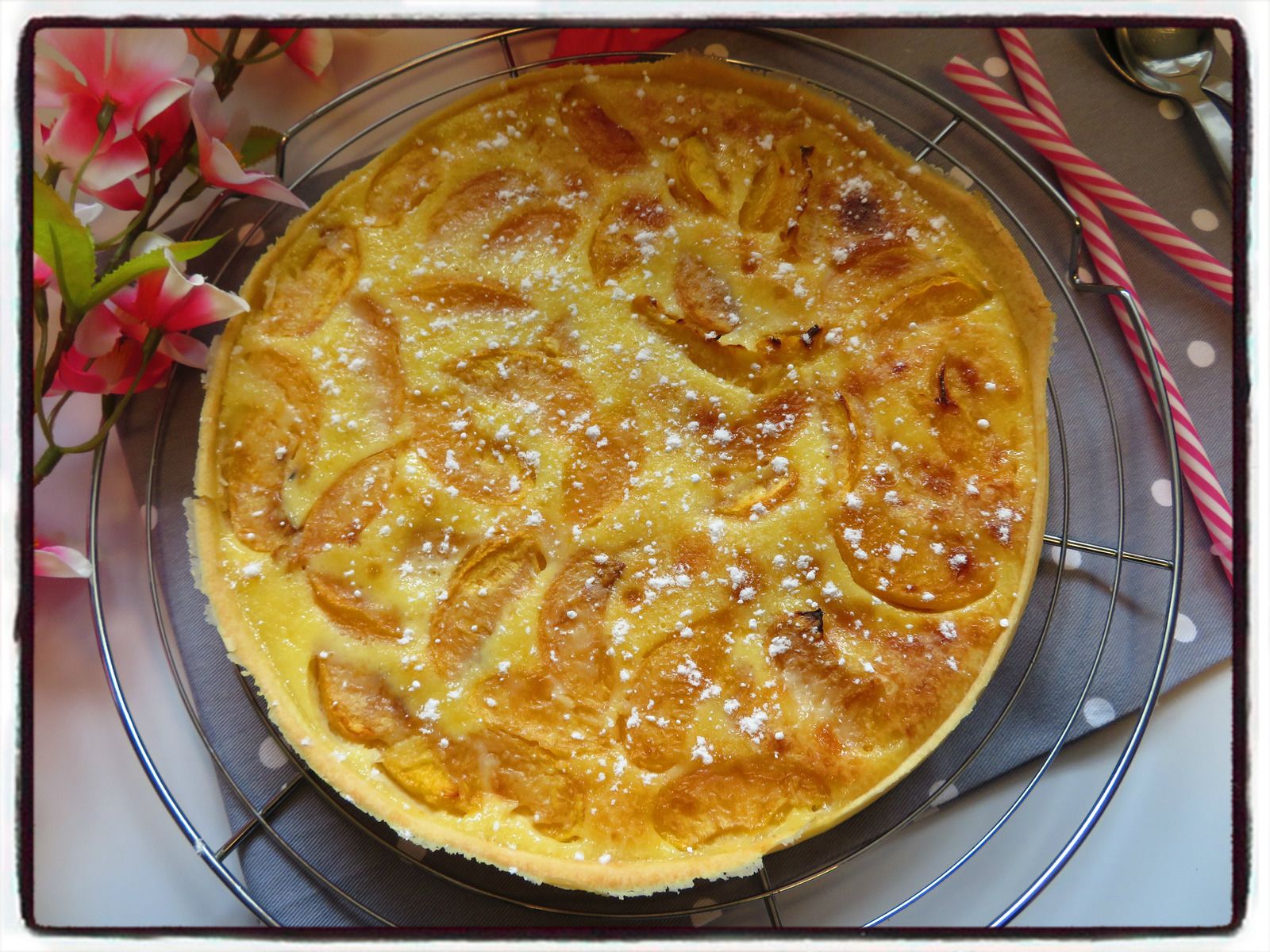 tarte aux pêches