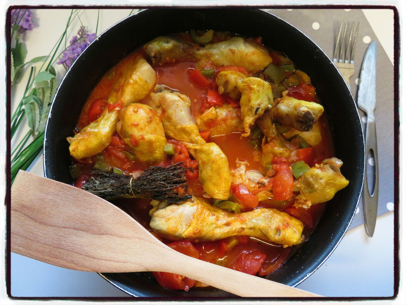 poulet basquaise