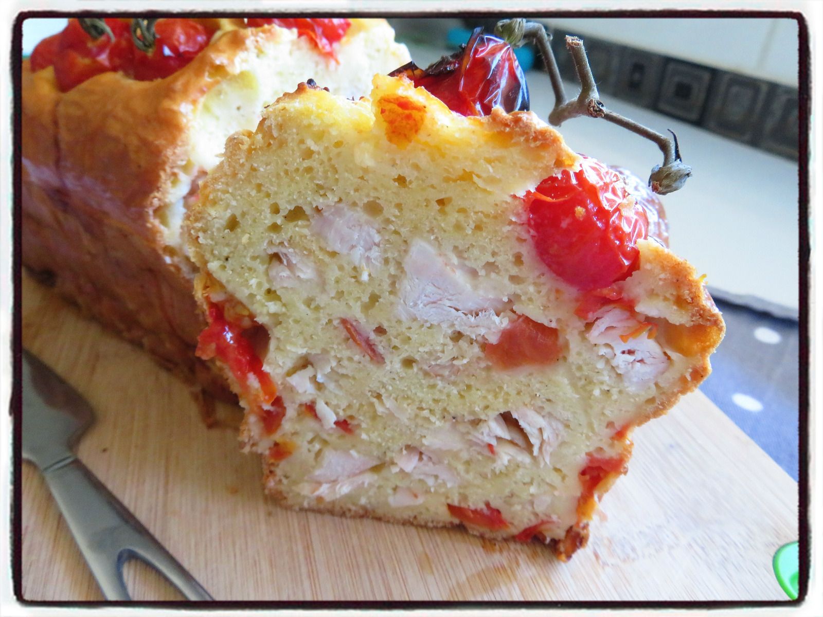 cake poulet tomate