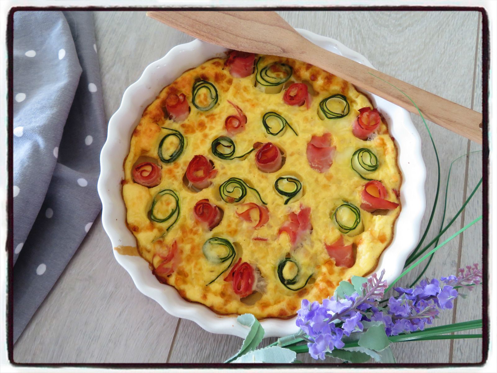 flan courgette jambon