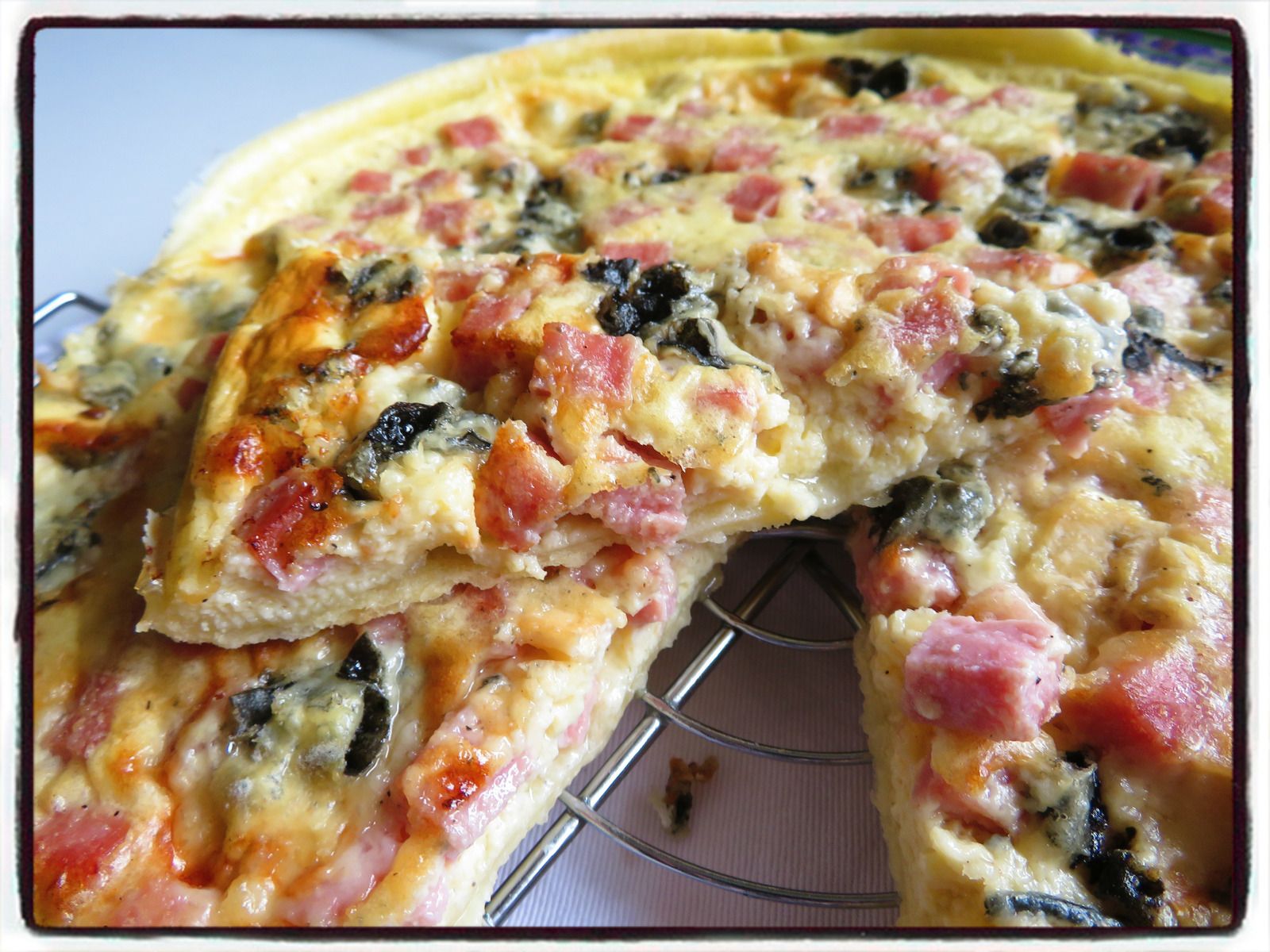 tarte jambon roquefort