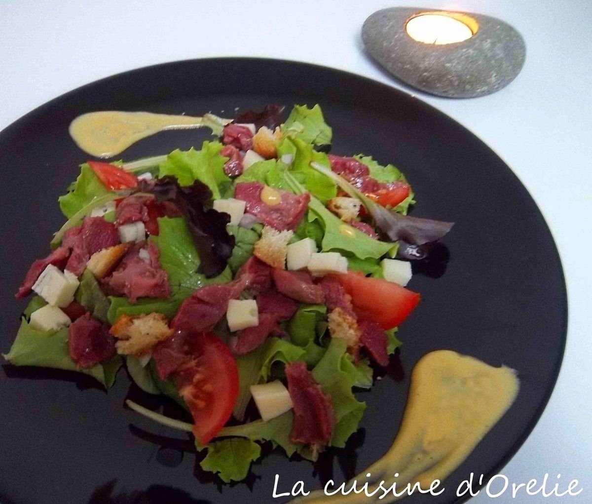 Salade aux gésiers de canard et croûtons - La cuisine d&amp;#39;Orelie