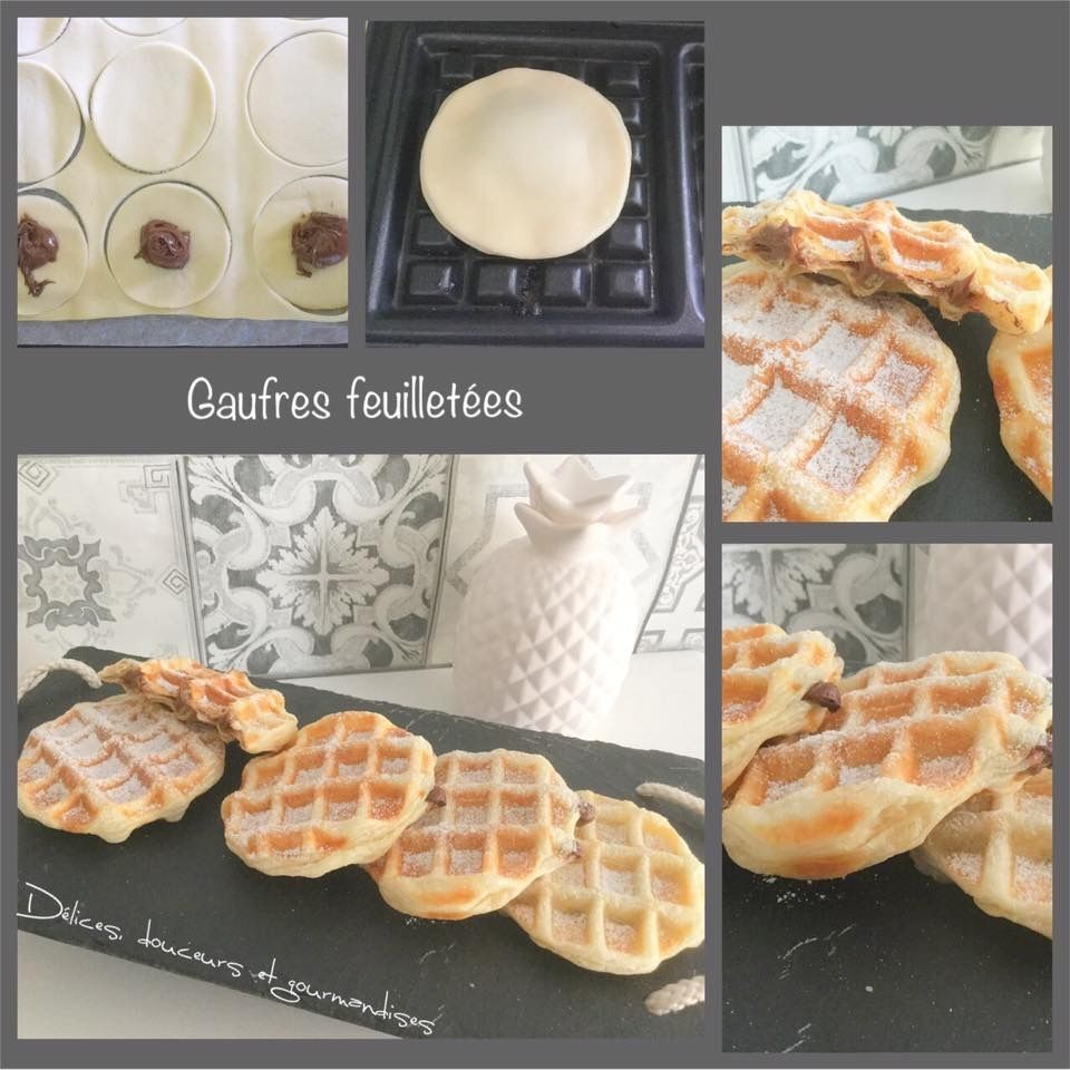 Gaufre feuilletée au nutella Délices, douceurs et gourmandises