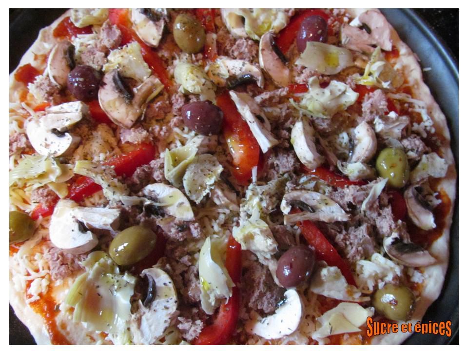 Pizza méditerranéenne
