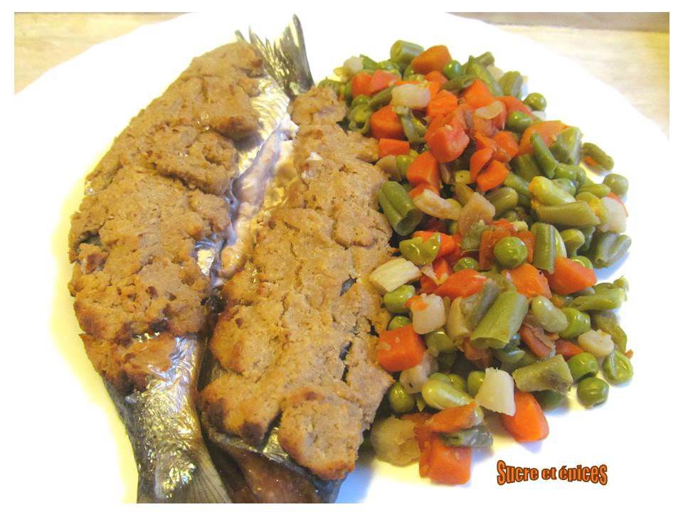 Harengs au four en croûte moutardée