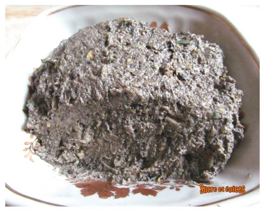 Tartinade de champignons aux oeufs et Caprice des Anges