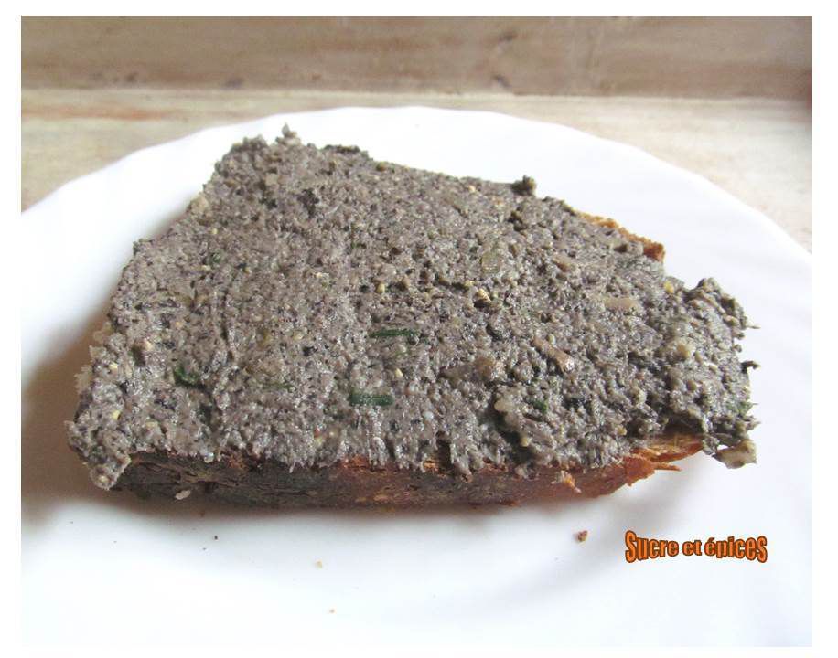 Tartinade de champignons aux oeufs et Caprice des Anges