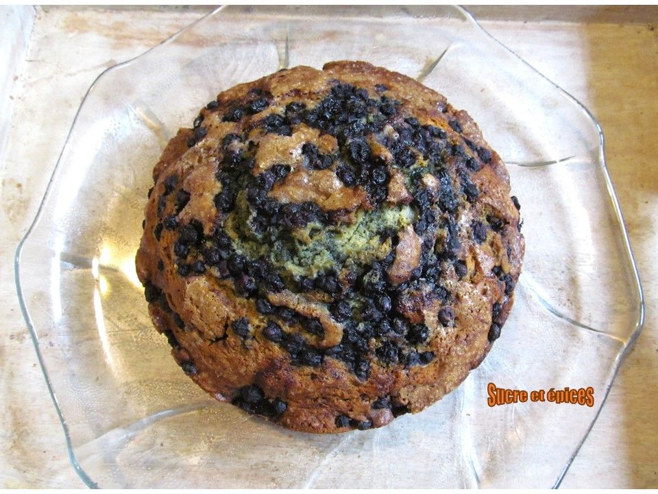 Gâteau aux myrtilles et au citron