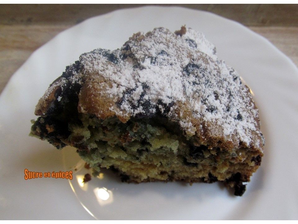 Gâteau aux myrtilles et au citron