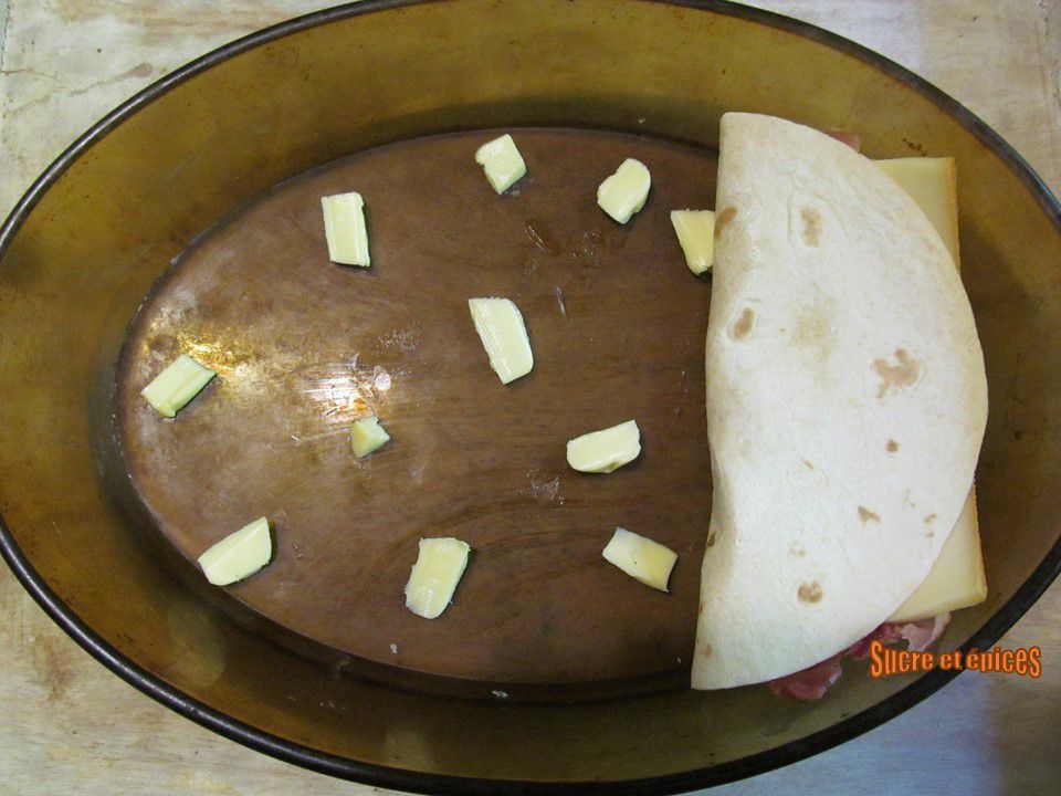 Tortillas au four façon raclette