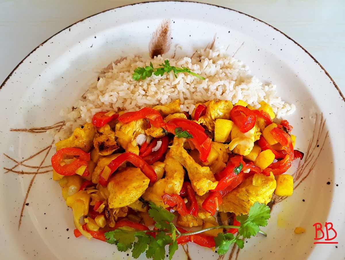 Filets de poulet au curry, à la plancha - Bon, Bio, la tambouille des  Chabrouille