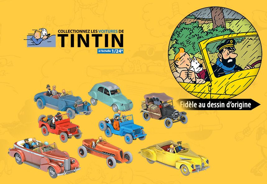 Hachette : Collectionnez les voitures de Tintin à l'échelle 1/24 - Mini PDLV